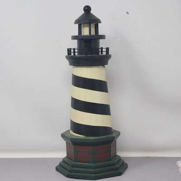 Heritage Mint Nautical Collection 13"‎ Candy Cane Lighthouse Decorative Figurine - Picture 5 of 16